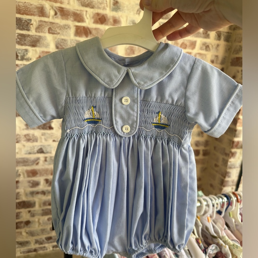 Blue Baby Boy Bubble 3M